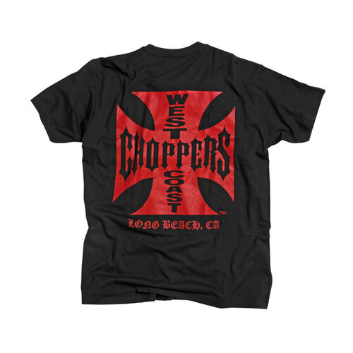 West Coast Choppers OG T-Shirt Classique | Noir/Rouge | Choisir La Taille