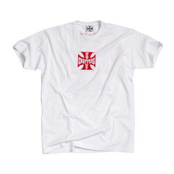 OG T-Shirt Classique | Blanc/Rouge | Choisir La Taille