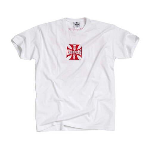 West Coast Choppers OG Classic T-Shirt | White/Red | Choose Size