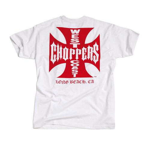 West Coast Choppers OG T-Shirt Classique | Blanc/Rouge | Choisir La Taille