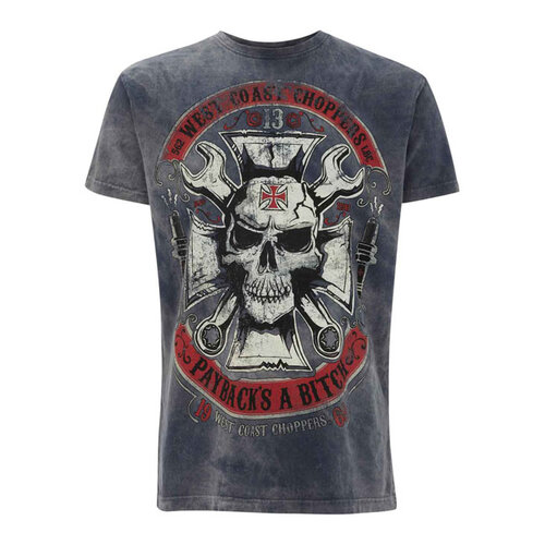West Coast Choppers T-Shirt Mécanicien Vintage | Bleu | Choisir La Taille