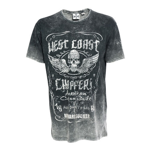 West Coast Choppers Ride Hard Sucker Vintage T-Shirt | Schwarz | Größe Auswählen