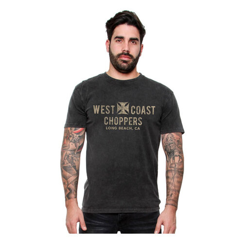 West Coast Choppers Adler Vintage T-Shirt | Schwarz | Größe Auswählen