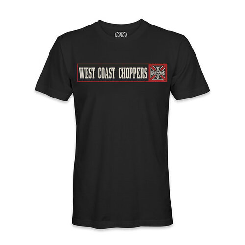 West Coast Choppers T-Shirt Bannière | Noir | Choisir La Taille