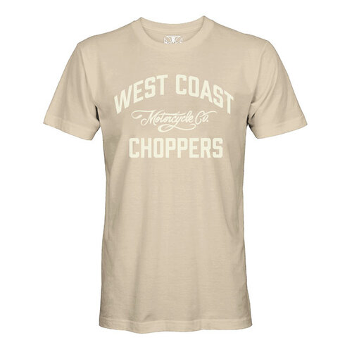 West Coast Choppers Motorrad Co. T-Shirt | Beige | Größe Auswählen