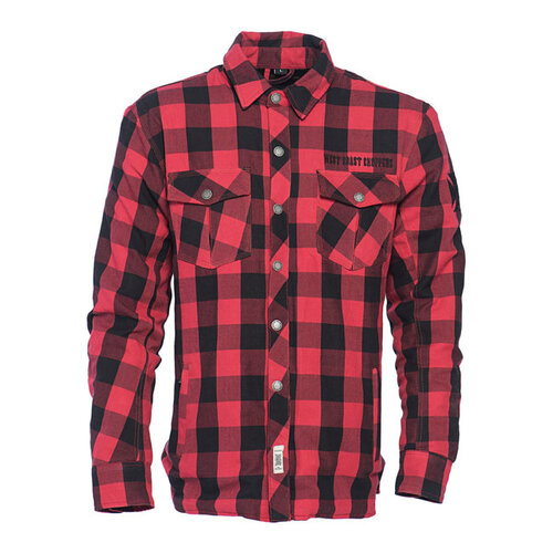 West Coast Choppers Dominator Riding Flanellen Overhemd Ce Ca. | Rood/Zwart | Kies De Maat
