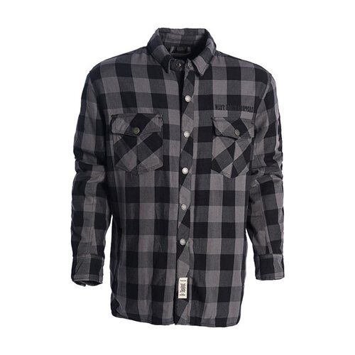 West Coast Choppers Dominator Riding Flanellhemd Ce Ca. | Grau/Schwarz | Größe Auswählen