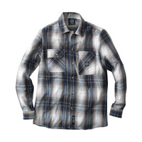 Chemise Montante | Marron/Bleu | Choisir La Taille