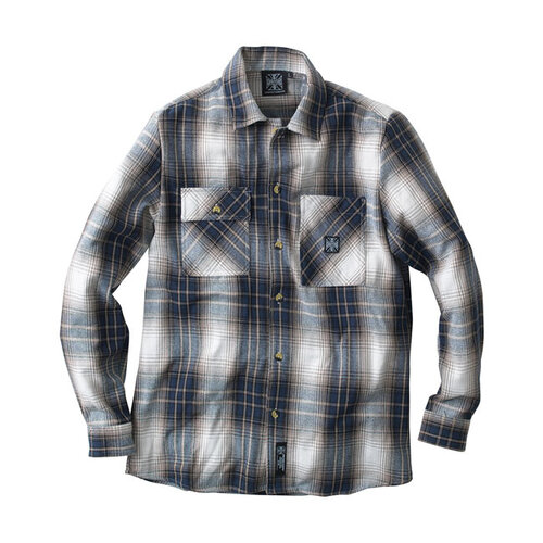 West Coast Choppers Riser-Shirt | Bruin/Blauw | Kies De Maat