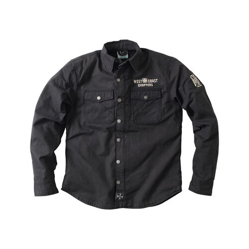 West Coast Choppers Chemise D'Équitation Forgée | Noir | Choisir La Taille