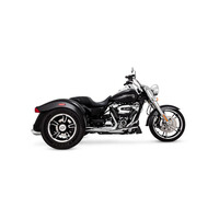 4 inch Twin Slash Round Slip-On Mufflers | Chrome