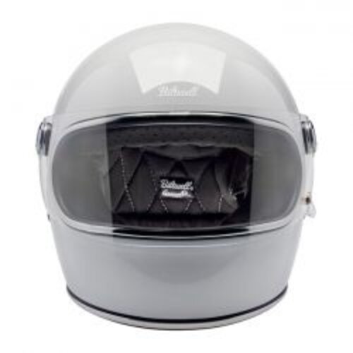 Biltwell Casque Gringo S, blanc brillant et homologué ECE