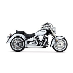 Shortshots Gestaffelt 2-2 Auspuff | Yamaha 99-10 Roadstar 1600, XV1600 Wildstar; 04-06 Roadstar 1700, XV1700 Wildstar