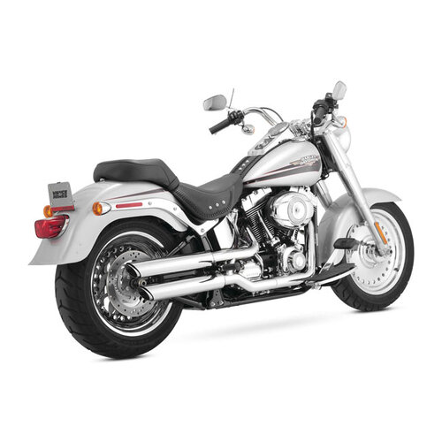 Vance & Hines 3 Zoll Twin Slash Slip-On Schalldämpfer | 07-16 FLSTF; 10-16 FLSTFb Fatboy; 2007 Deuce