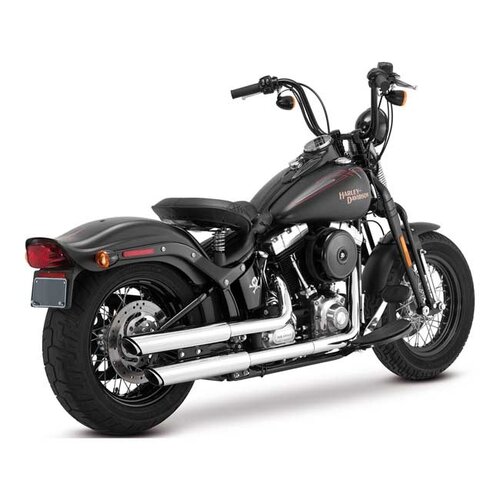 Vance & Hines 3 inch  Twin Slash Slip-On Mufflers | 07-16 Softail FLSTN Deluxe, FLS/S Slim; 08-11 FLSTSB Crossbones