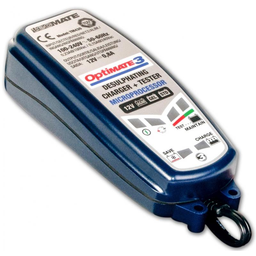 Tecmate Optimieren Sie 3 7-stufiges 12V 0,8A Batterieladegerät-Wartungsgerät