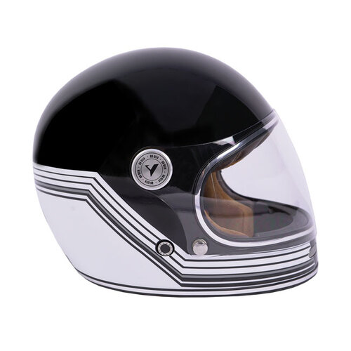 By City Roadster II Line Helm | Schwarz/Weiß | Wählen Sie Größe