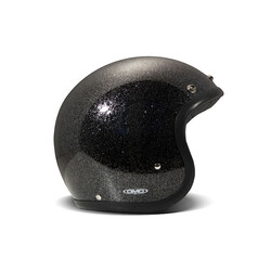 Retro Helmet | Glitter Black