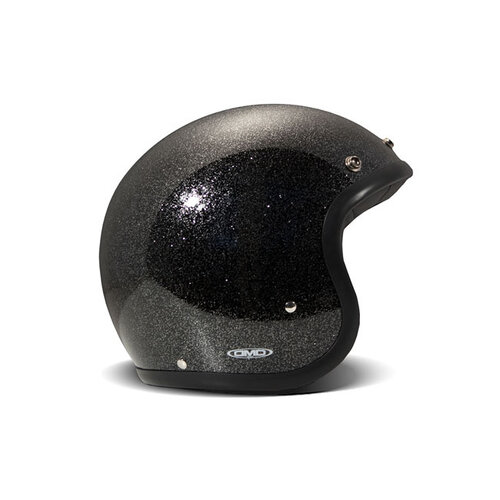 DMD Casque Rétro | Noir Pailleté | Choisissez La Taille