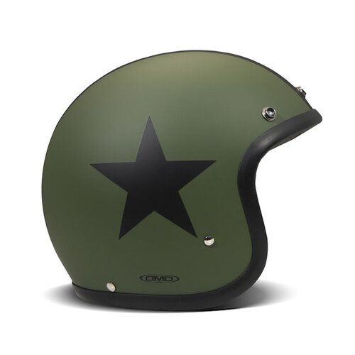 DMD Casque Rétro | Vert Étoile | Choisissez La Taille