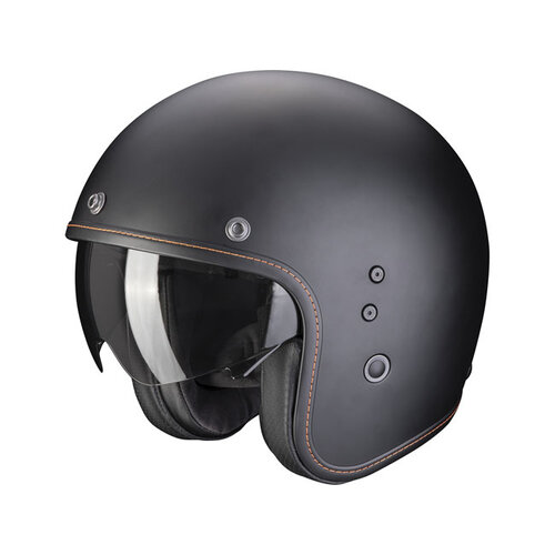 Scorpion Belfast Evo Solid Helm | Mattschwarz | Wählen Sie Größe