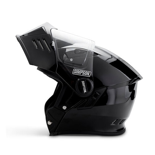 Simpson Donkere Helm | Zwart Metaal | Kies Maat