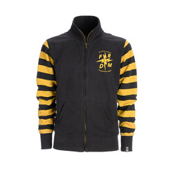 Maya-Sweater | Zwart/Geel | Kies Maat