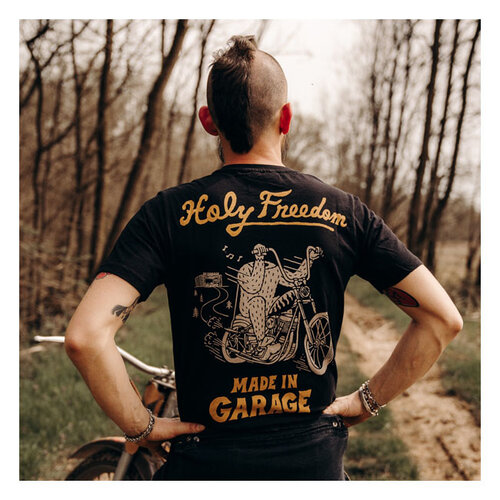 Holy Freedom T-Shirt Yéti | Noir | Choisissez La Taille