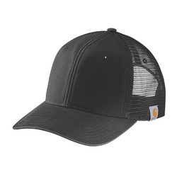 Gorra trasera de malla de lona | Negro
