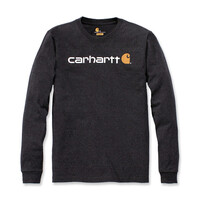 Core-Logo Ls-Shirt | Koolstofheide | Kies Maat
