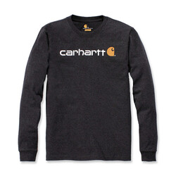 Core-Logo Ls-Shirt | Koolstofheide | Kies Maat