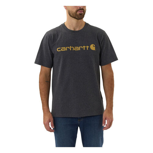 Carhartt T-Shirt Met Kernlogo S/S | Koolstofheide | Kies Maat