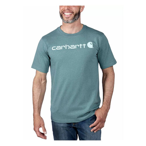 Carhartt Core Logo T-Shirt | Sea Pine Heather | Choose Size