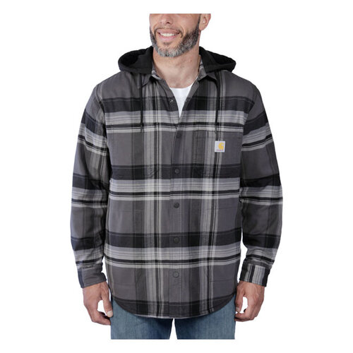 Carhartt Flanel Overhemd Met Sherpavoering | Zwart | Kies Maat