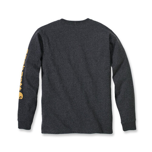 Carhartt Logo Long Sleeve | Carbon Heather | Choose Size