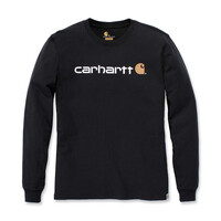 T-Shirt Met Lange Mouwen Core-Logo | Zwart Kies Maat