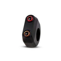 REBEL SWITCH 2 boutons LED – Noir 22 mm