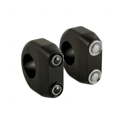 Rebelmoto REBEL SWITCH 2 knops LED – Zwart 22 mm