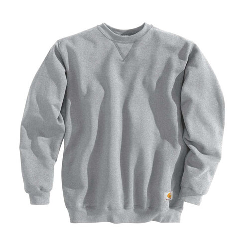 Carhartt Sweat-Shirt Crewneck D’Épaisseur Moyenne | Gris Chiné | Choisissez La Taille