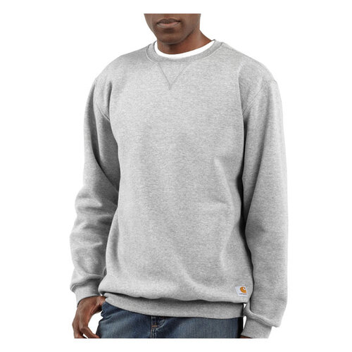 Carhartt Sweat-Shirt Crewneck D’Épaisseur Moyenne | Gris Chiné | Choisissez La Taille