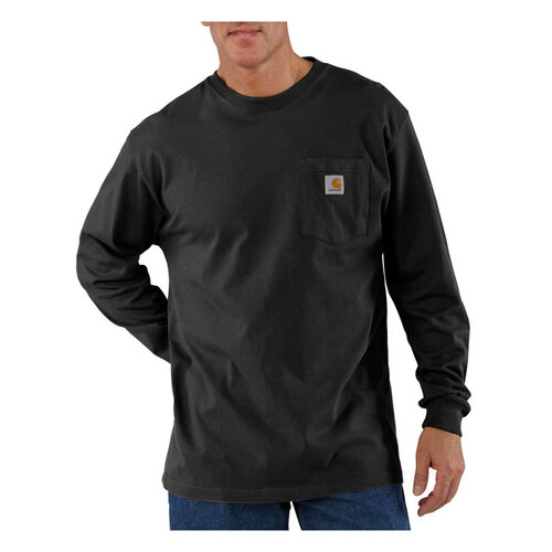 Carhartt Taschen-Longsleeve | Schwarz | Wählen Sie Größe