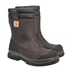 Pull On Safety Boot | Dark Brown | Choose Size