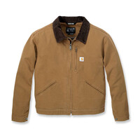 Relaxed Fit Canvas Detroit Women Jacket | Brown | Choose Size