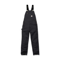 Relaxed Fit Duck Bib Overall | Black | Choose Size