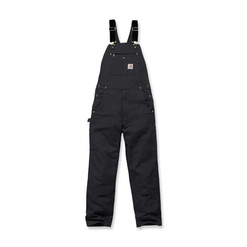 Carhartt Salopette À Bavette En Canard Coupe Décontractée | Noir | Choisissez La Taille