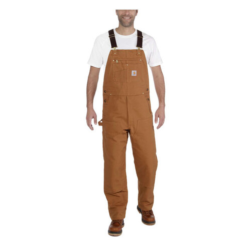 Carhartt Salopette À Bavette En Canard Coupe Décontractée | Marron | Choisissez La Taille