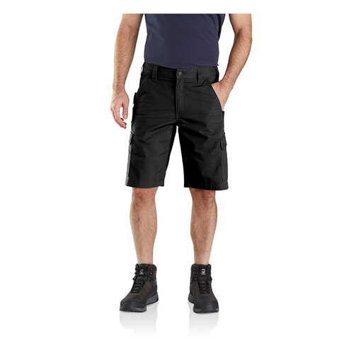 Carhartt Short De Travail Cargo Ripstop | Noir | Choisissez La Taille