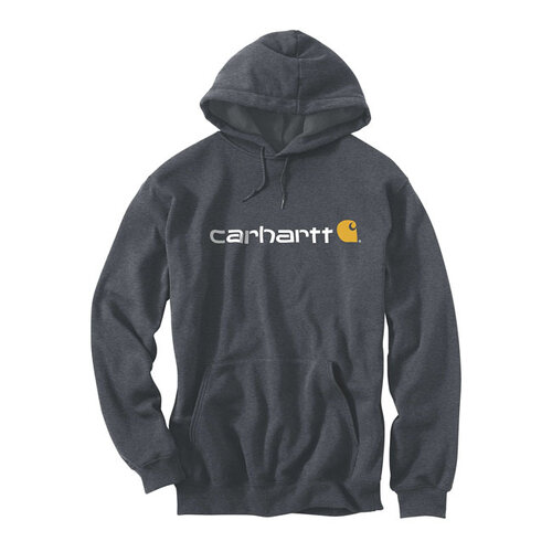 Carhartt Kapuzenpullover Mit Signatur-Logo | Kohlenstoffheide | Wählen Sie Größe