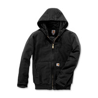 Washed Duck Insulated Active Jackets | Black | Choose Size