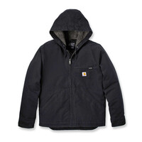 Washed Duck Sherpa Lined Jacket | Black | Choose Size